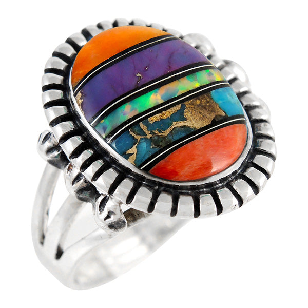 Multicolor Ring Sterling Silver R2438-C00