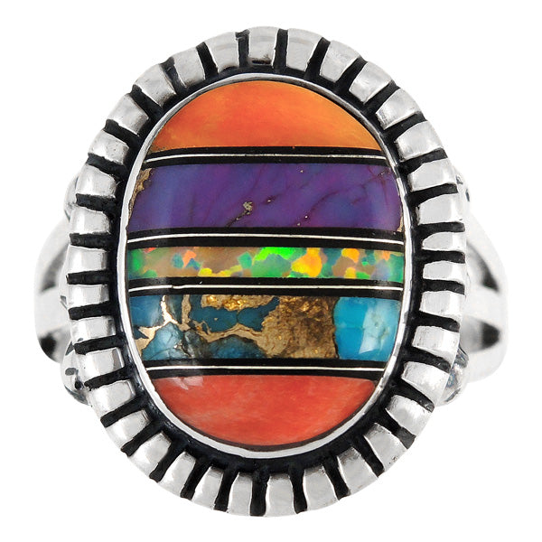 Multicolor Ring Sterling Silver R2438-C00