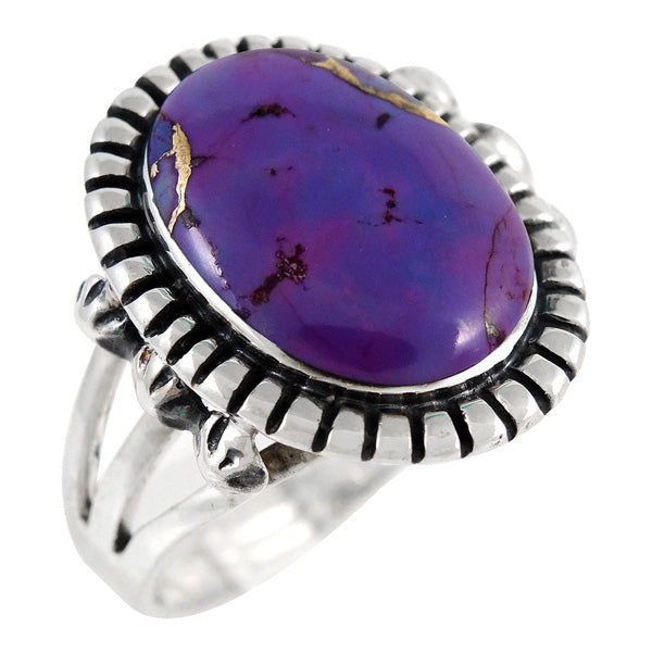 Purple Turquoise Ring Sterling Silver R2438-C77