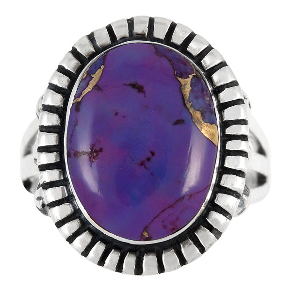 Purple Turquoise Ring Sterling Silver R2438-C77