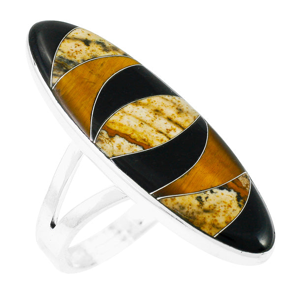 Tiger Eye Ring Sterling Silver R2440-C33