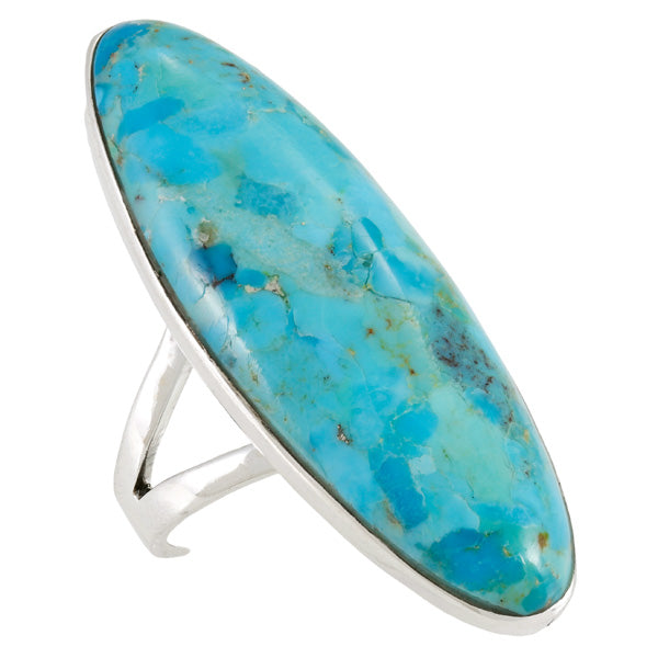 Turquoise Ring Sterling Silver R2440-C75