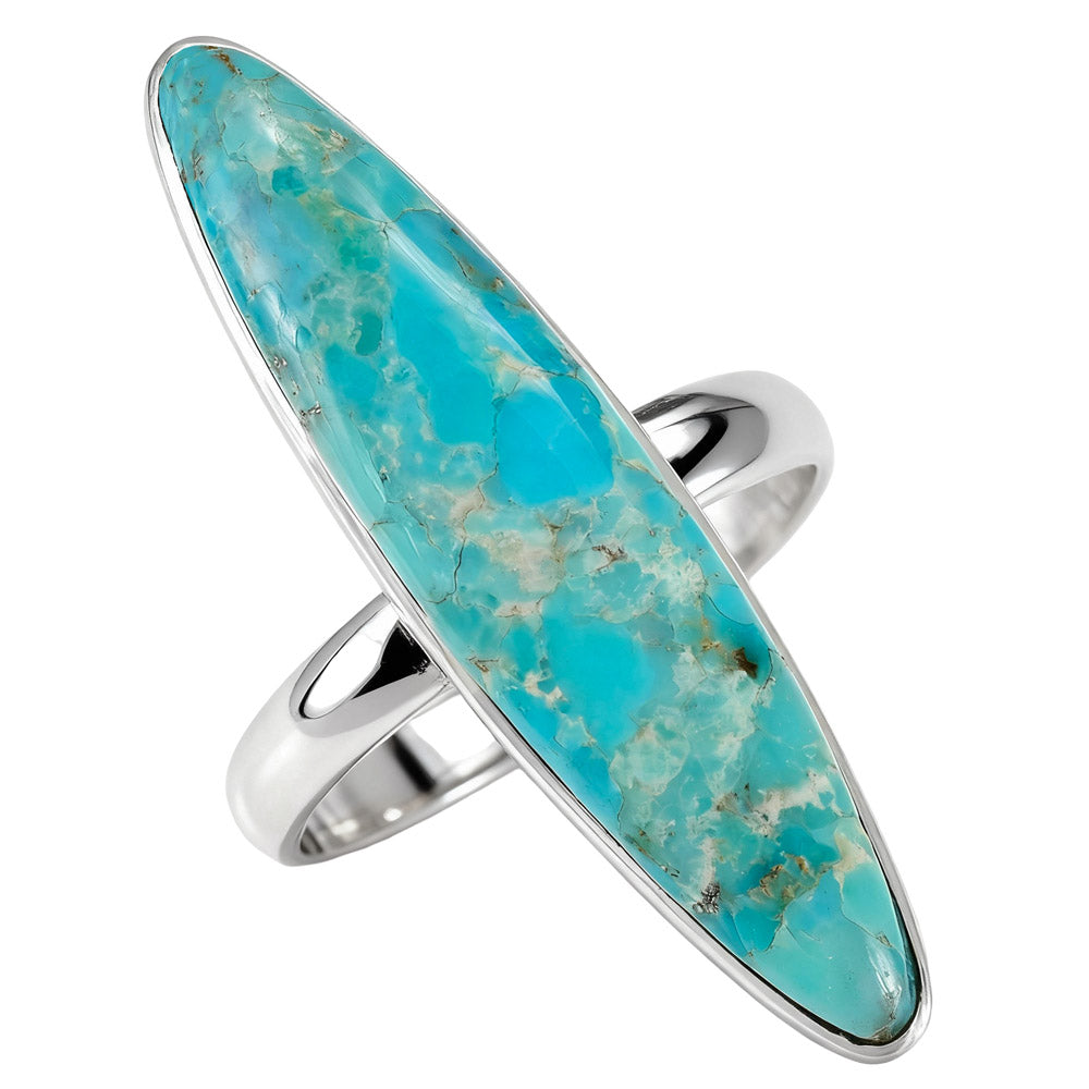 Turquoise Ring Sterling Silver R2440-SM-C75