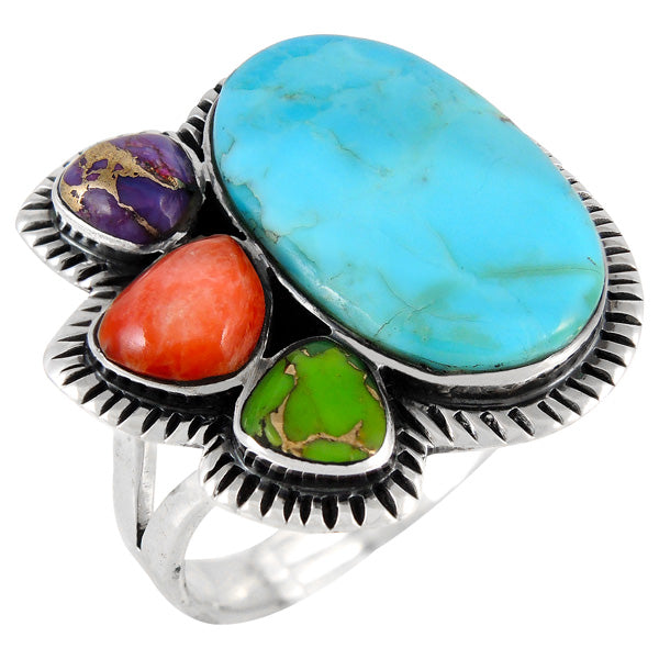 Multicolor Ring Sterling Silver R2441-C71