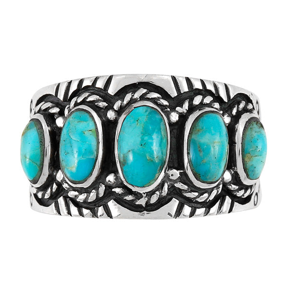 Turquoise Ring Sterling Silver R2442-C75