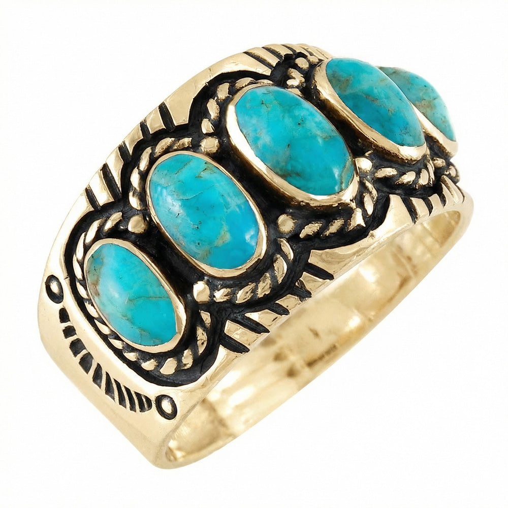 Turquoise Ring GoldCopper™ R2442-GB-C75