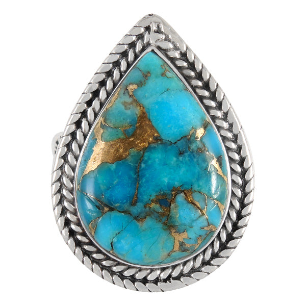 Matrix Turquoise Ring Sterling Silver R2443-C84