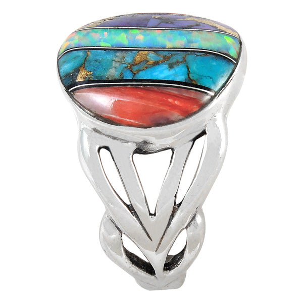 Multicolor Ring Sterling Silver R2444-C00