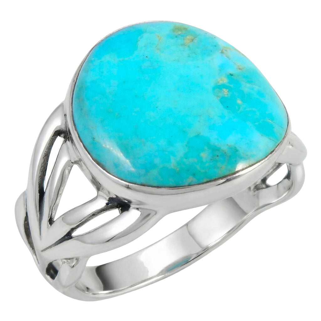 Turquoise Ring Sterling Silver R2444-C75