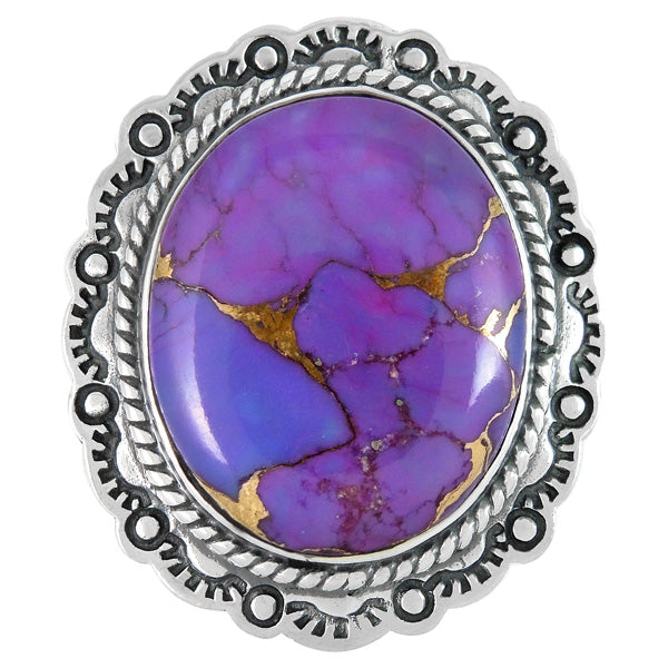 Purple Turquoise Ring Sterling Silver R2447-C77