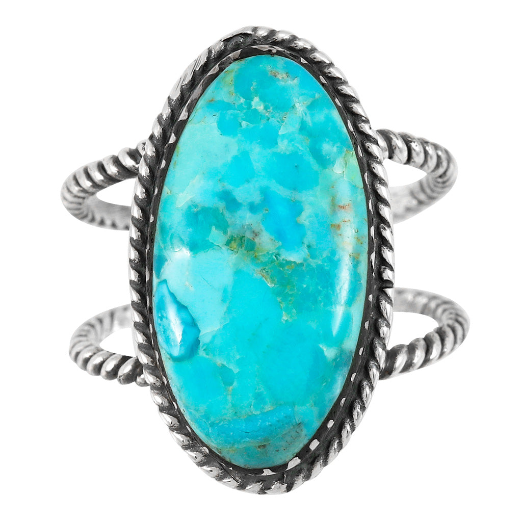 Turquoise Ring Sterling Silver R2449-C75