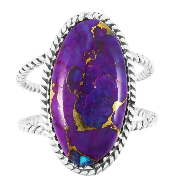 Purple Turquoise Ring Sterling Silver R2449-C77