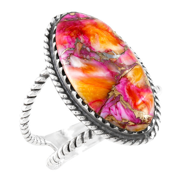 Plum Spiny Ring Sterling Silver R2449-C92