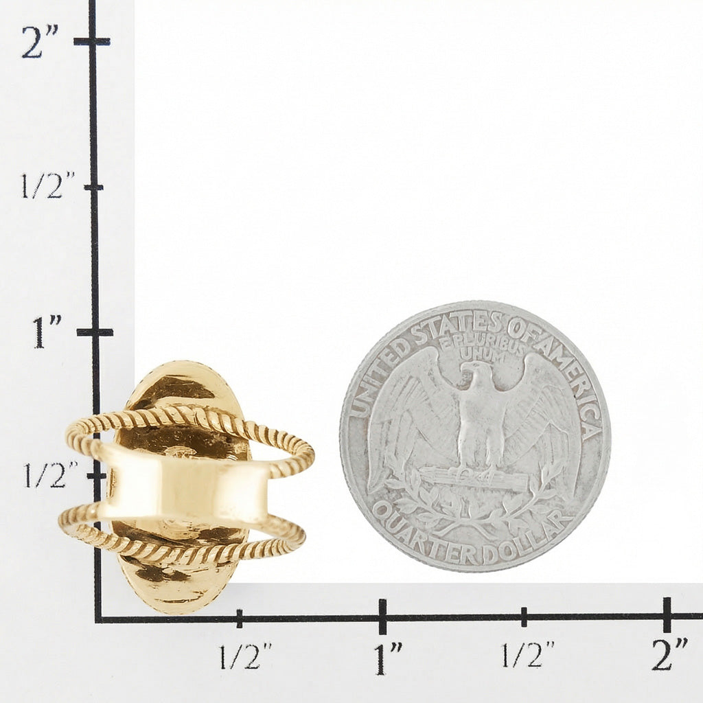 Turquoise Ring GoldBrass R2449-GB-C75