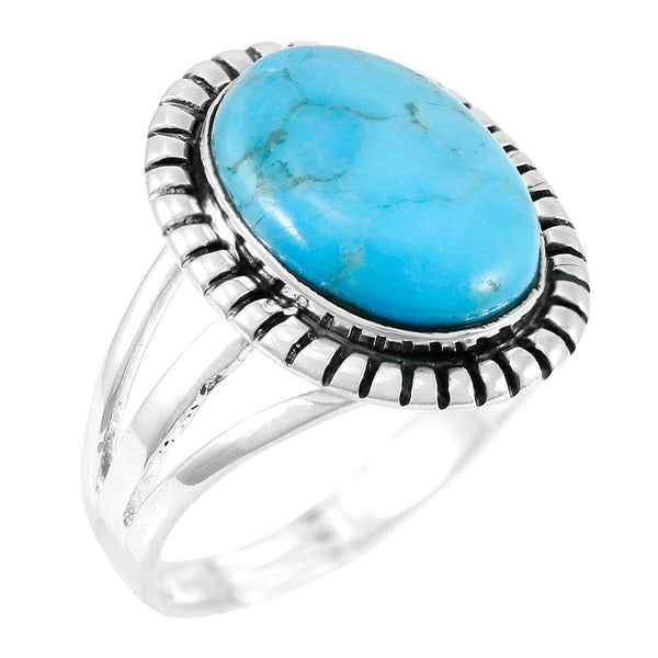 Turquoise Ring Sterling Silver R2451-C75