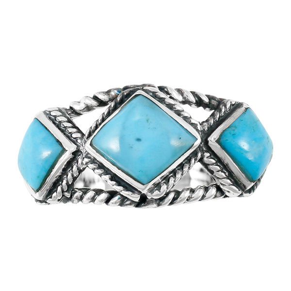 Turquoise Ring Sterling Silver R2453-C75