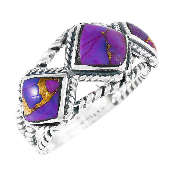 Purple Turquoise Ring Sterling Silver R2453-C77
