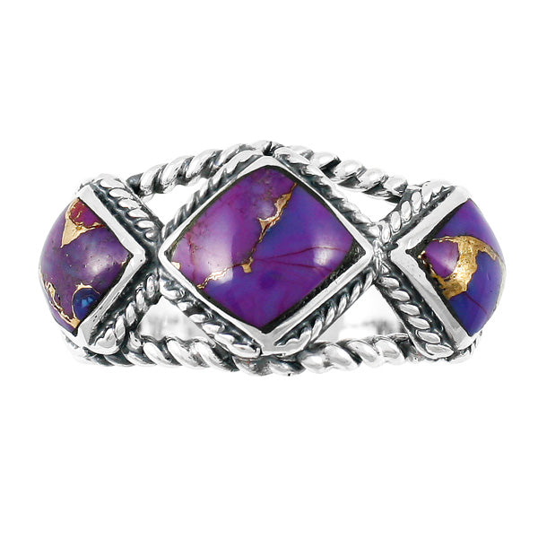 Purple Turquoise Ring Sterling Silver R2453-C77
