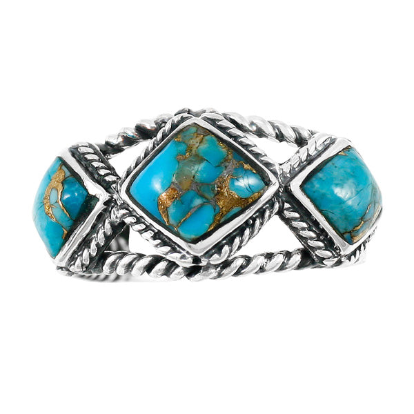 Matrix Turquoise Ring Sterling Silver R2453-C84