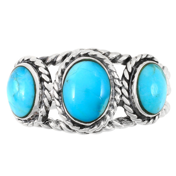 Turquoise Ring Sterling Silver R2454-C75