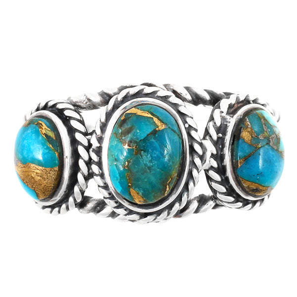 Matrix Turquoise Ring Sterling Silver R2454-C84