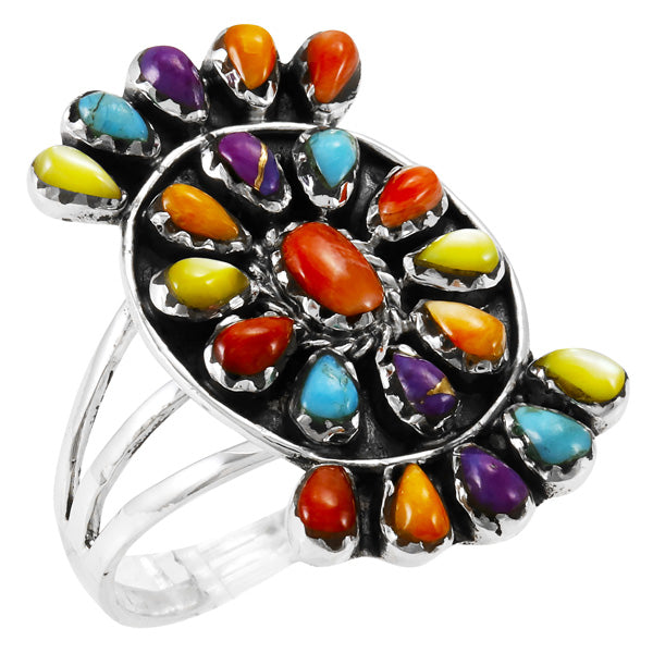 Multicolor Ring Sterling Silver R2455-C71