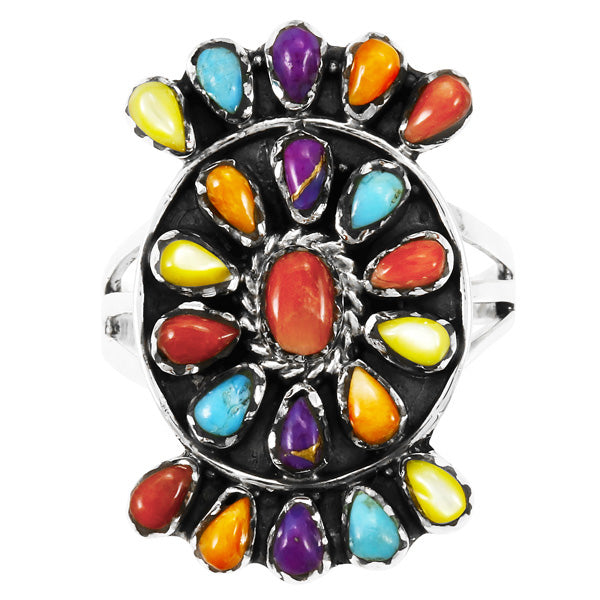 Multicolor Ring Sterling Silver R2455-C71