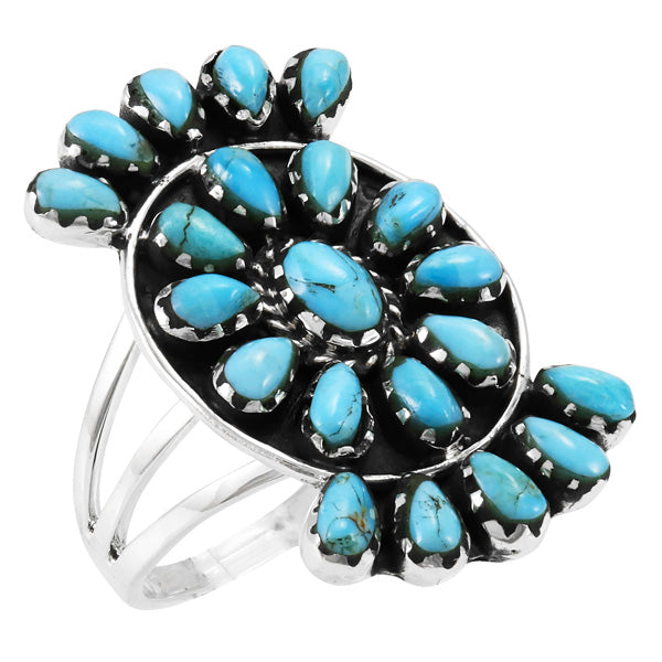 Turquoise Ring Sterling Silver R2455-C75