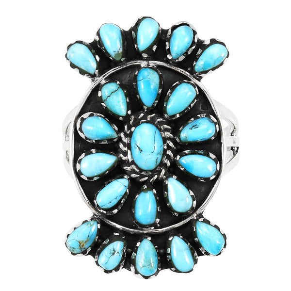 Turquoise Ring Sterling Silver R2455-C75