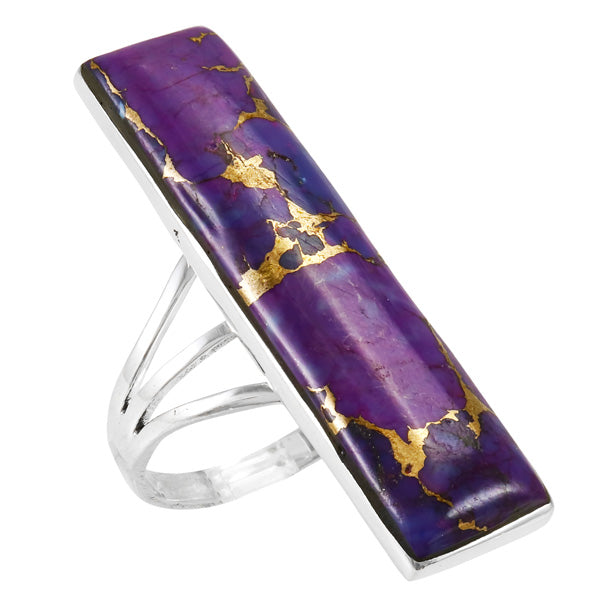 Purple Turquoise Ring Sterling Silver R2456-C77
