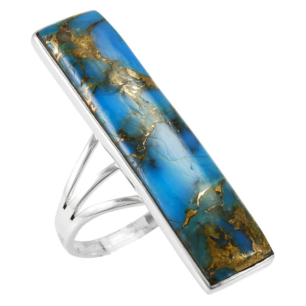 Matrix Turquoise Ring Sterling Silver R2456-C84