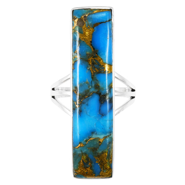Matrix Turquoise Ring Sterling Silver R2456-C84