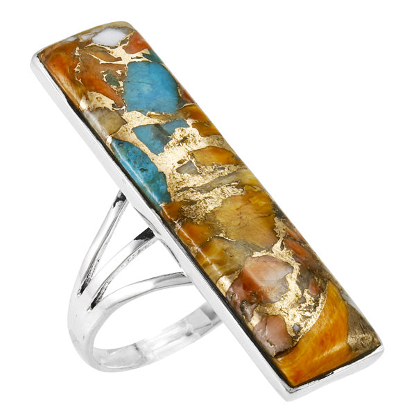 Spiny Turquoise Ring Sterling Silver R2456-C89