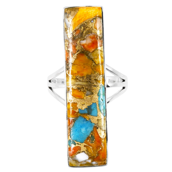 Spiny Turquoise Ring Sterling Silver R2456-C89