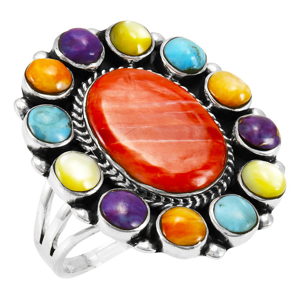 Multicolor Ring Sterling Silver R2457-C71