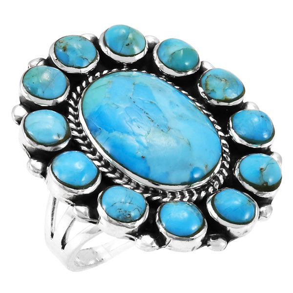 Turquoise Ring Sterling Silver R2457-C75