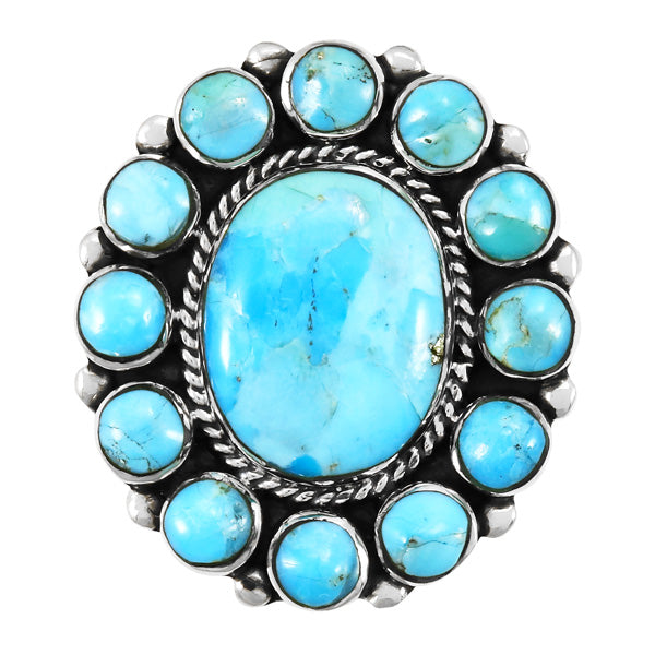 Turquoise Ring Sterling Silver R2457-C75