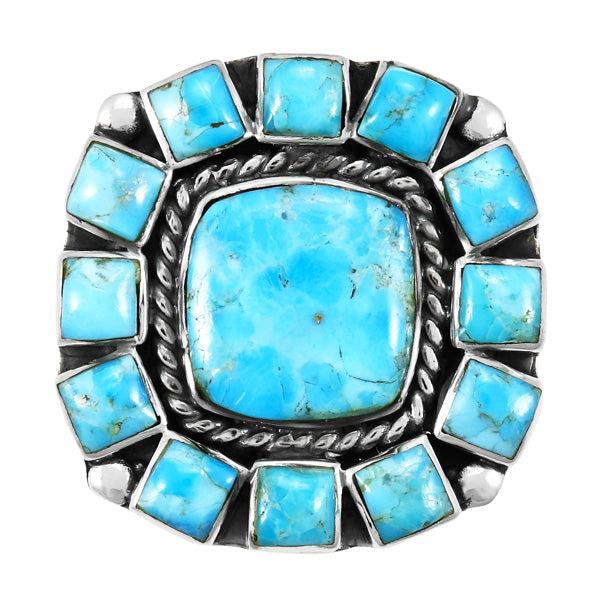 Turquoise Ring Sterling Silver R2458-C75