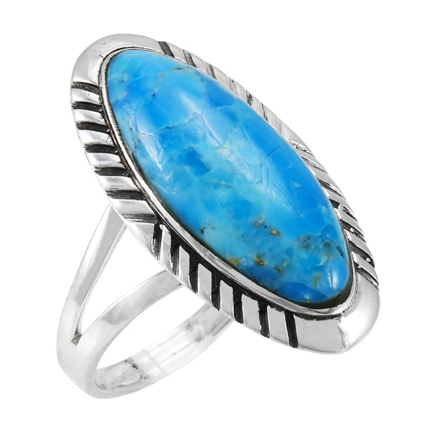 Turquoise Ring Sterling Silver R2459-SM-C75