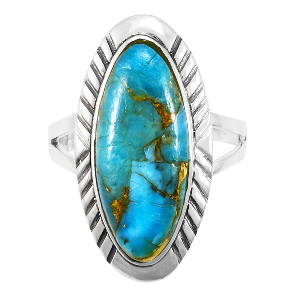 Matrix Turquoise Ring Sterling Silver R2459-SM-C84