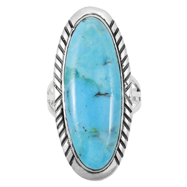 Turquoise Ring Sterling Silver R2459-LG-C75