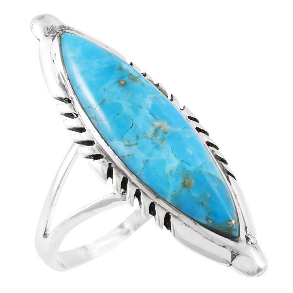Turquoise Ring Sterling Silver R2460-C75