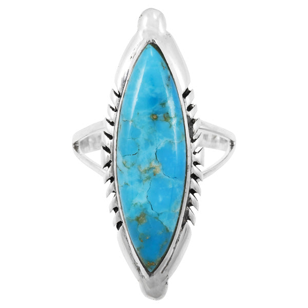 Turquoise Ring Sterling Silver R2460-C75