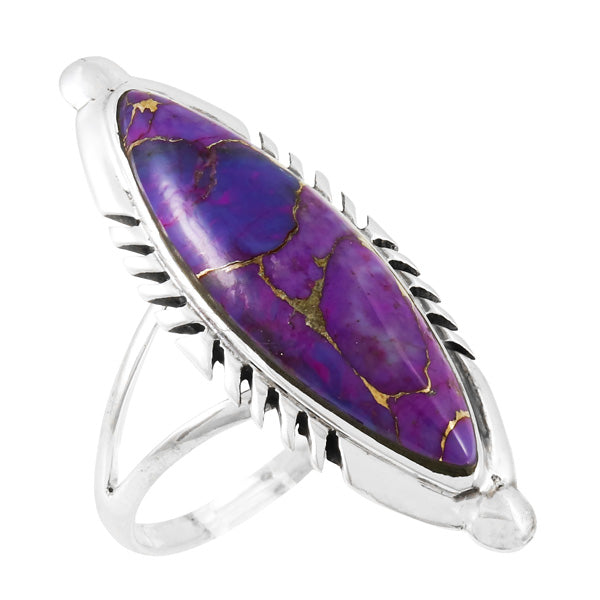 Purple Turquoise Ring Sterling Silver R2460-C77