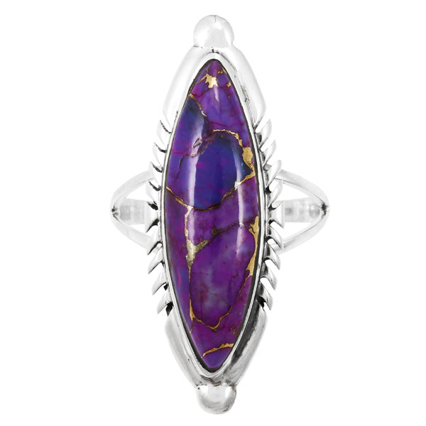 Purple Turquoise Ring Sterling Silver R2460-C77