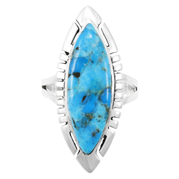 Turquoise Ring Sterling Silver R2461-C75