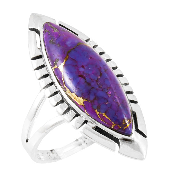 Purple Turquoise Ring Sterling Silver R2461-C77