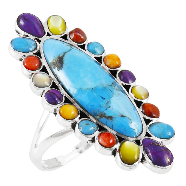 Multicolor Ring Sterling Silver R2462-C71