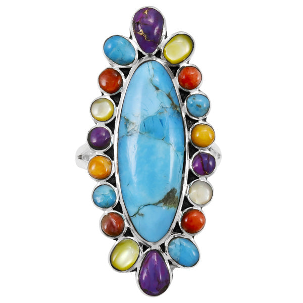 Multicolor Ring Sterling Silver R2462-C71