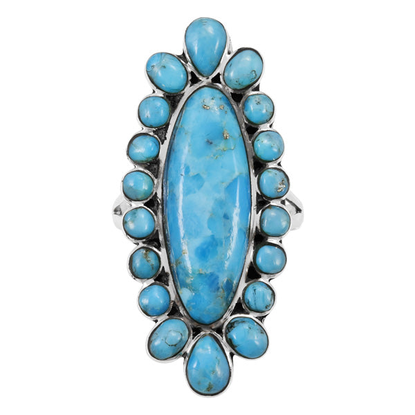 Turquoise Ring Sterling Silver R2462-C75
